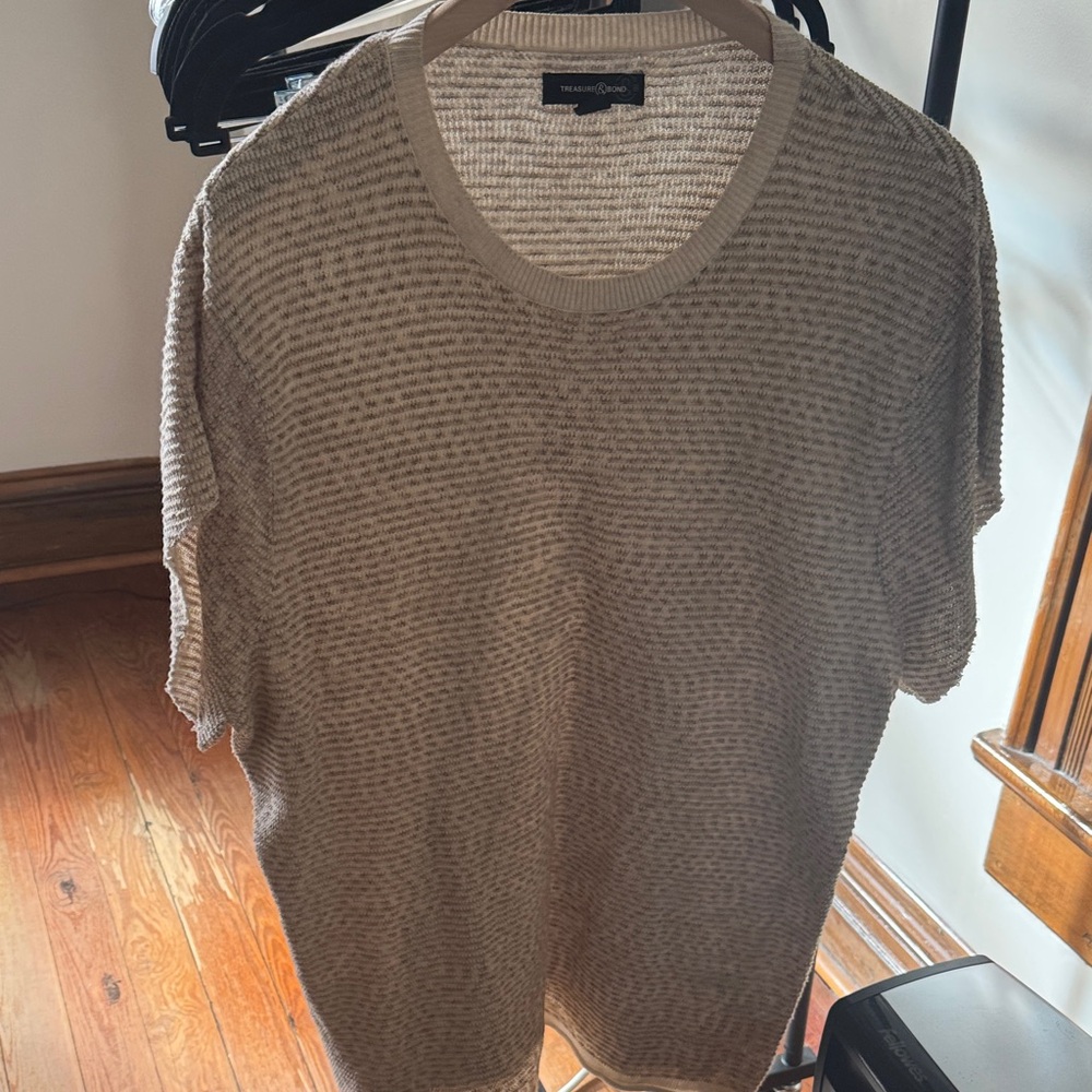 Treasure & Bond Light Tan Knit Top